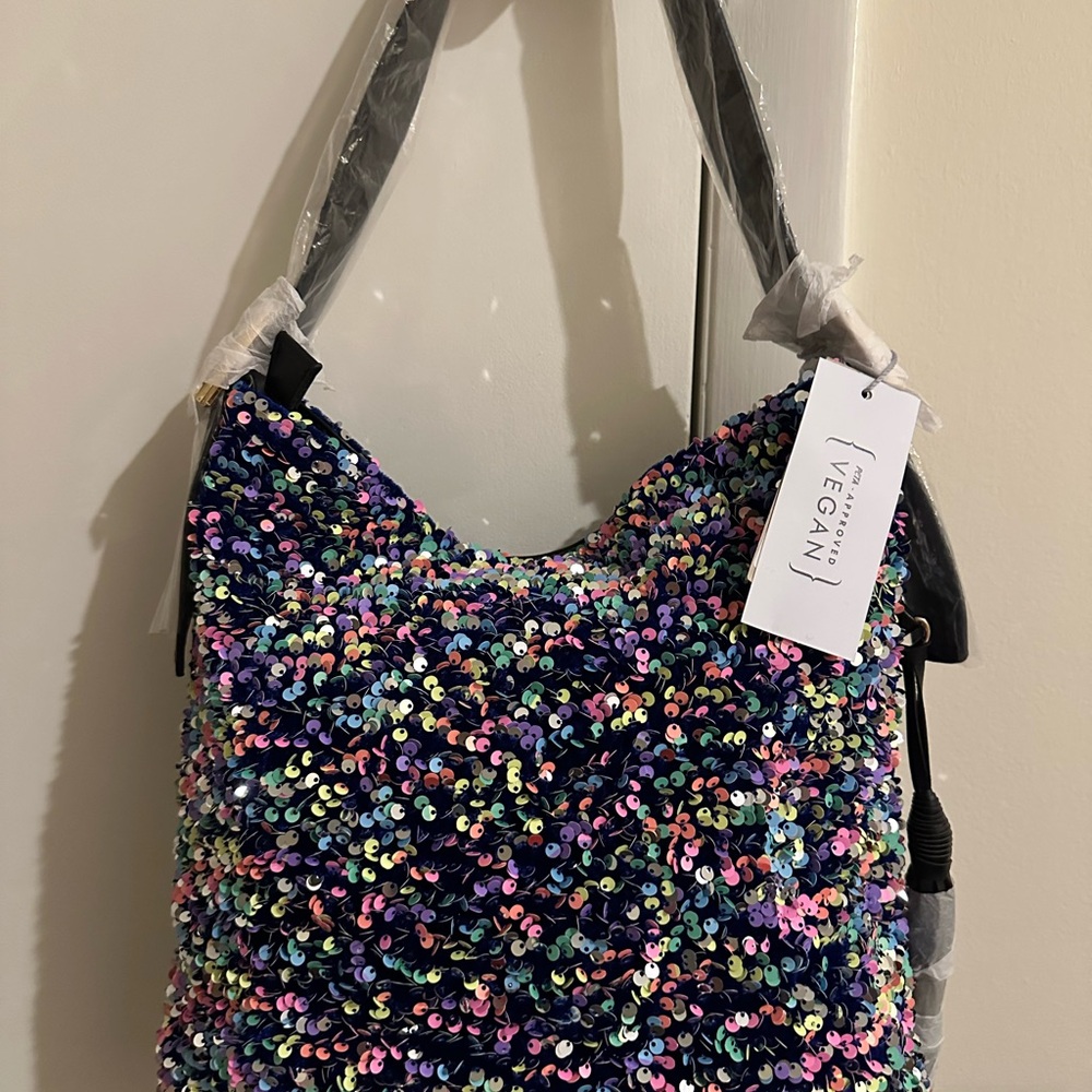 NWT: Multicolor Sequin Women's Bag